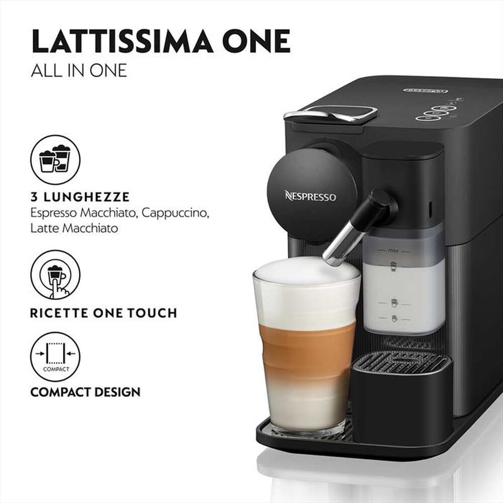 Immagine del prodotto DE LONGHI - NEW LATTISSIMA ONE NESPRESSO EN510.B-Nero