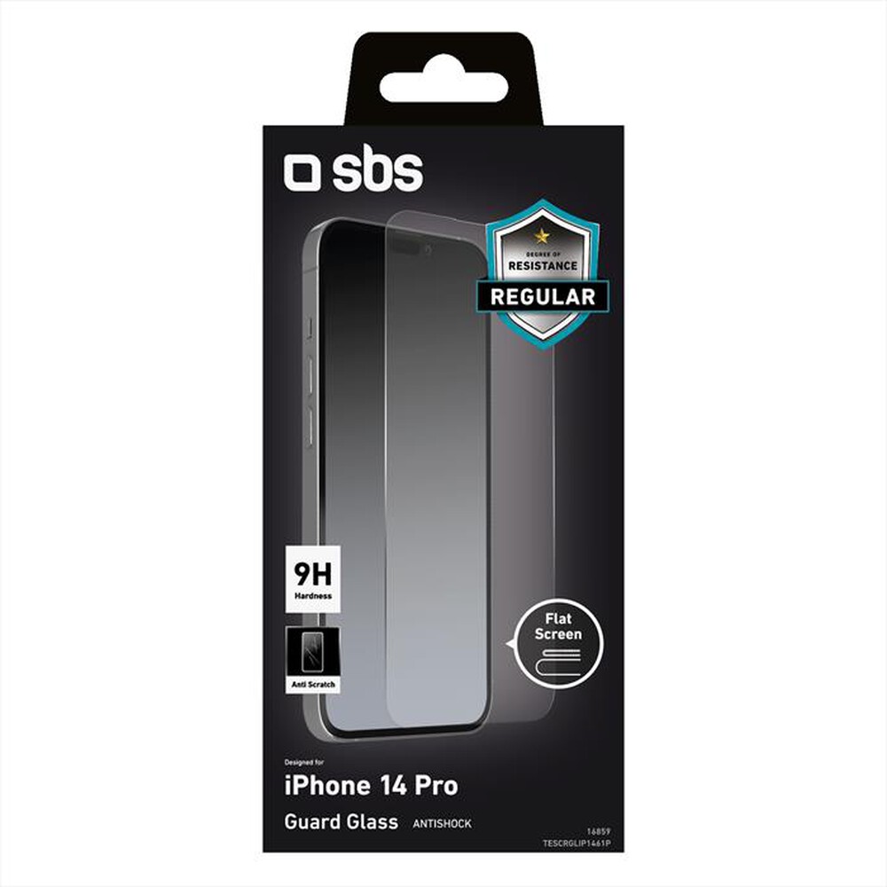 "SBS - Screen protector TESCRGLIP1461P per iPhone 14  Pro-Trasparente"