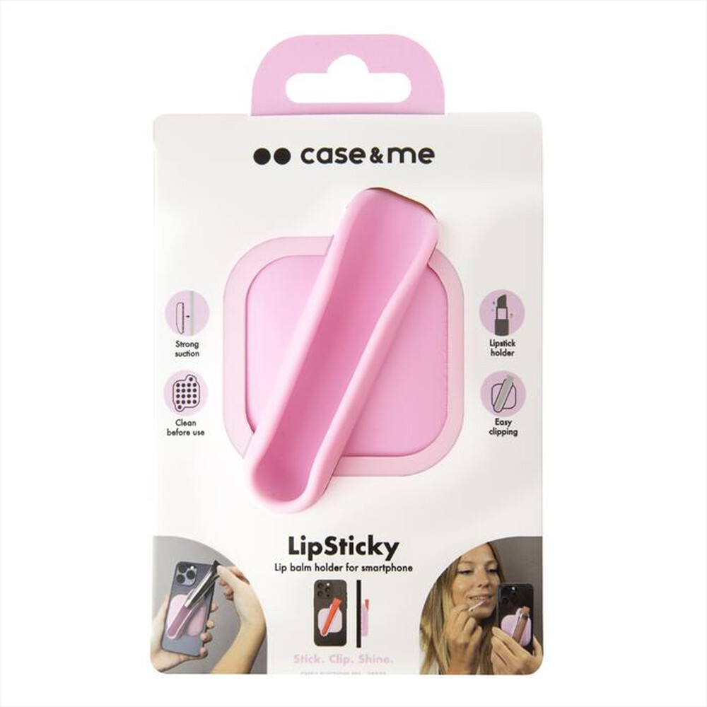 Immagine del prodotto CASEME - Porta rossetto in silicone con ventosa-Rosa