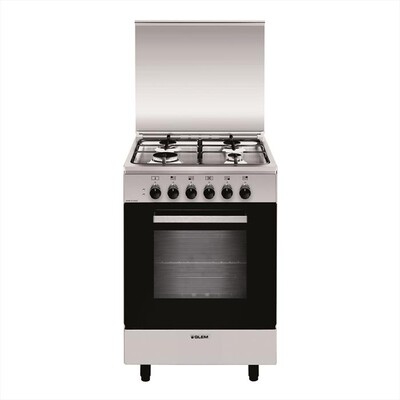 GLEM GAS - Cucina a gas A554MI6 Classe A-INOX