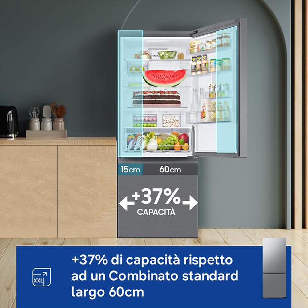 Immagine del prodotto SAMSUNG - Frigorifero combinato RB50DG602ES9EF Classe E-METAL INOX
