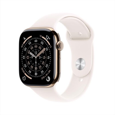 APPLE - Watch Series 11 GPS + Cellular 46mm Titanio-Oro - Band Rosa Fard - M/L