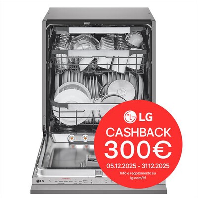 LG - Lavastoviglie DB597TXS  Classe A-20% 14coperti-Noble Steel