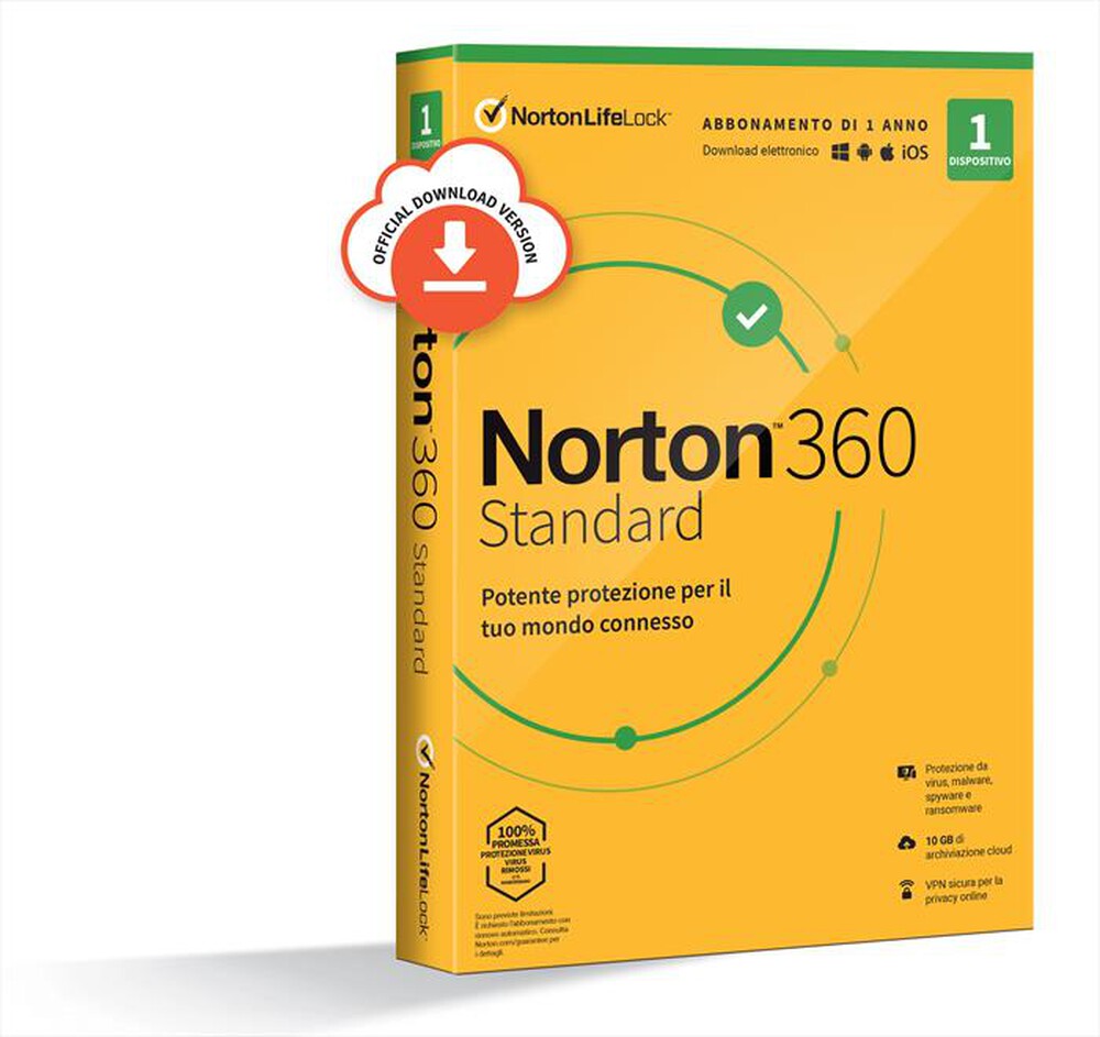 "NORTON - Norton 360 Standard 2021 Antivirus 1 Dispositivo"
