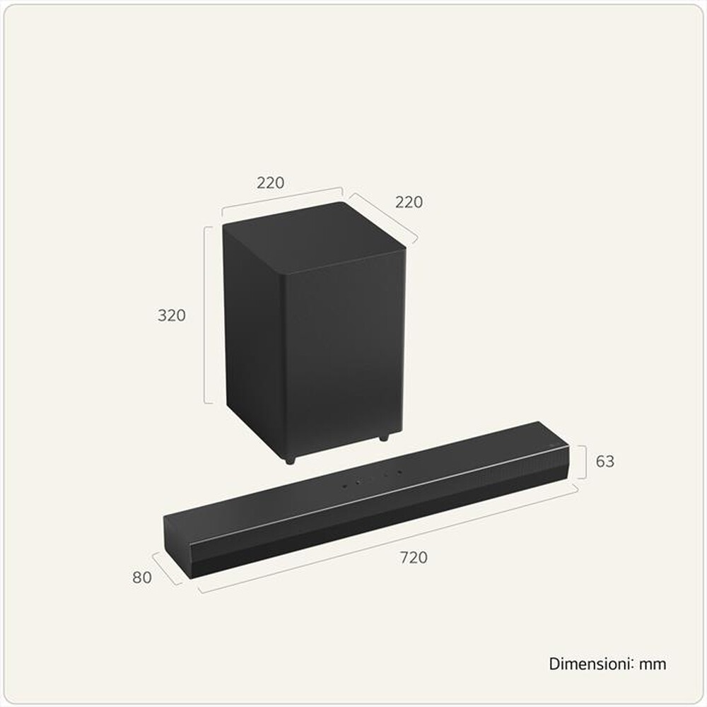 Immagine del prodotto LG - Soundbar 2.1 canali S30A-Black