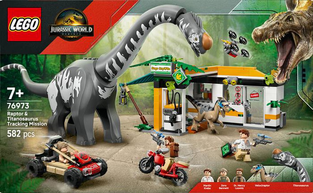 Immagine del prodotto LEGO - JURASSIC WORLD Ricerca Raptor e Titanosauro 76973
