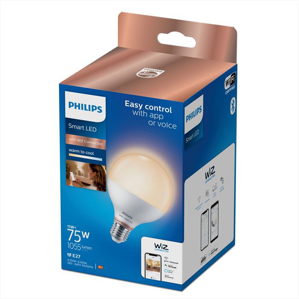 Immagine del prodotto PHILIPS - PHI SMART TW GLOBO SMERIGLIATA 75W E27
