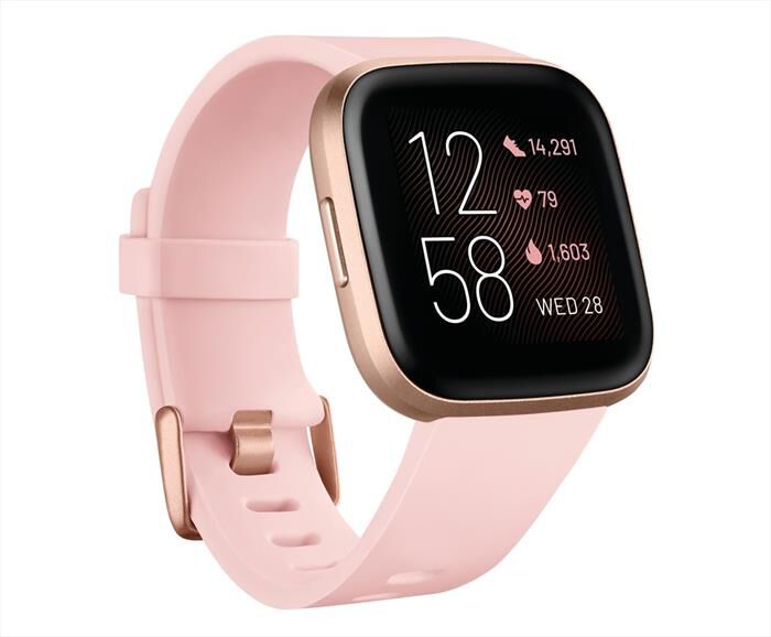 FITBIT - VERSA 2-Rosa cipria/Alluminio rame ros | Euronics