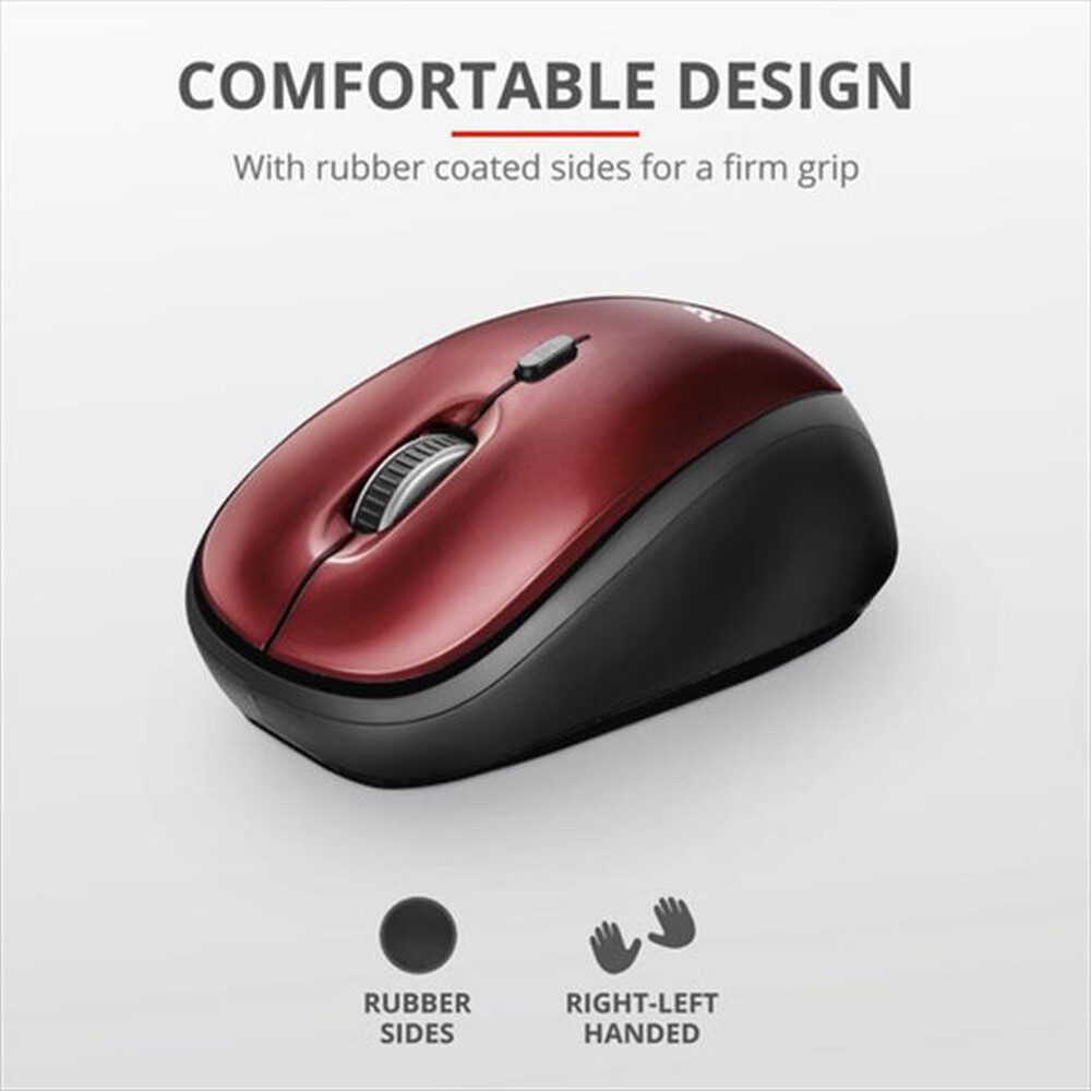 "TRUST - Mouse Wireless 19522-Red"