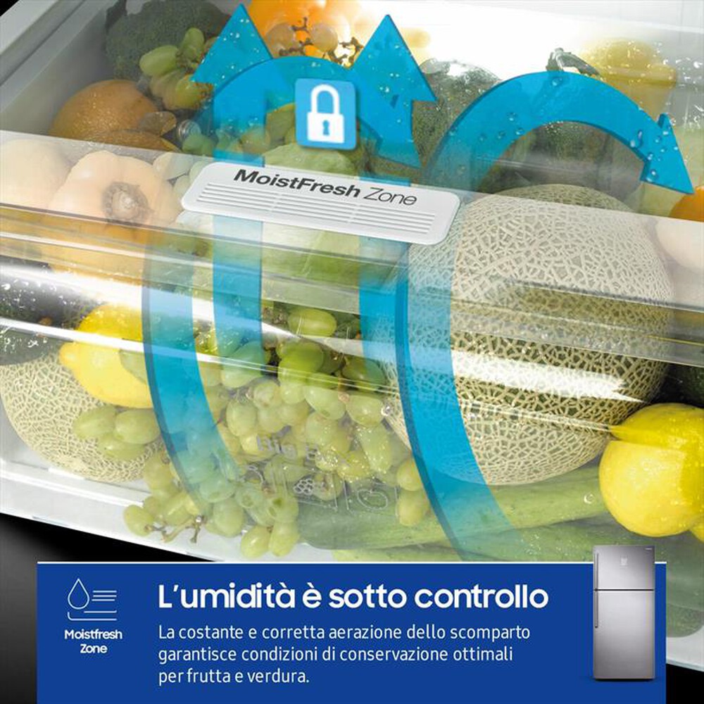 "SAMSUNG - Frigorifero 2 porte RT50K633PSL/ES Classe E 516lt-INOX"