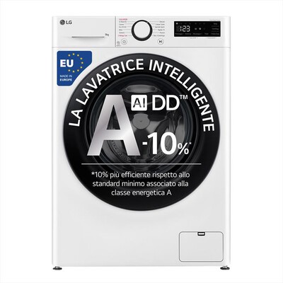 LG - Lavatrice AI DD R3 F4R3009NSWB 9kg Classe A-Bianca