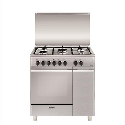 GLEM GAS - Cucina a gas UQ855MI6 Classe A-Inox