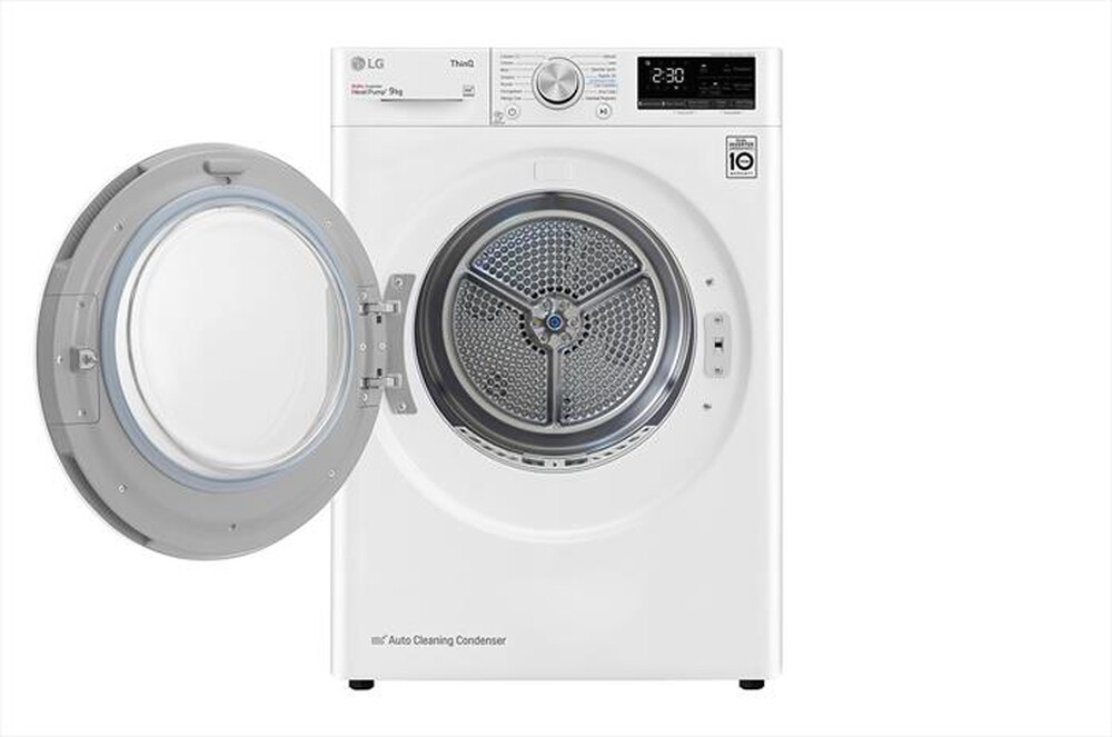 "LG - Asciugatrice RH90V9AVHN - 9 Kg - A+++-Bianca"