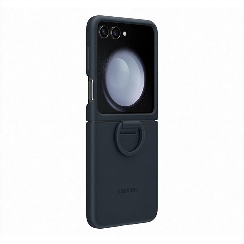 "SAMSUNG - Cover in silicone C/Ring per Galaxy Z Flip5-Indigo"