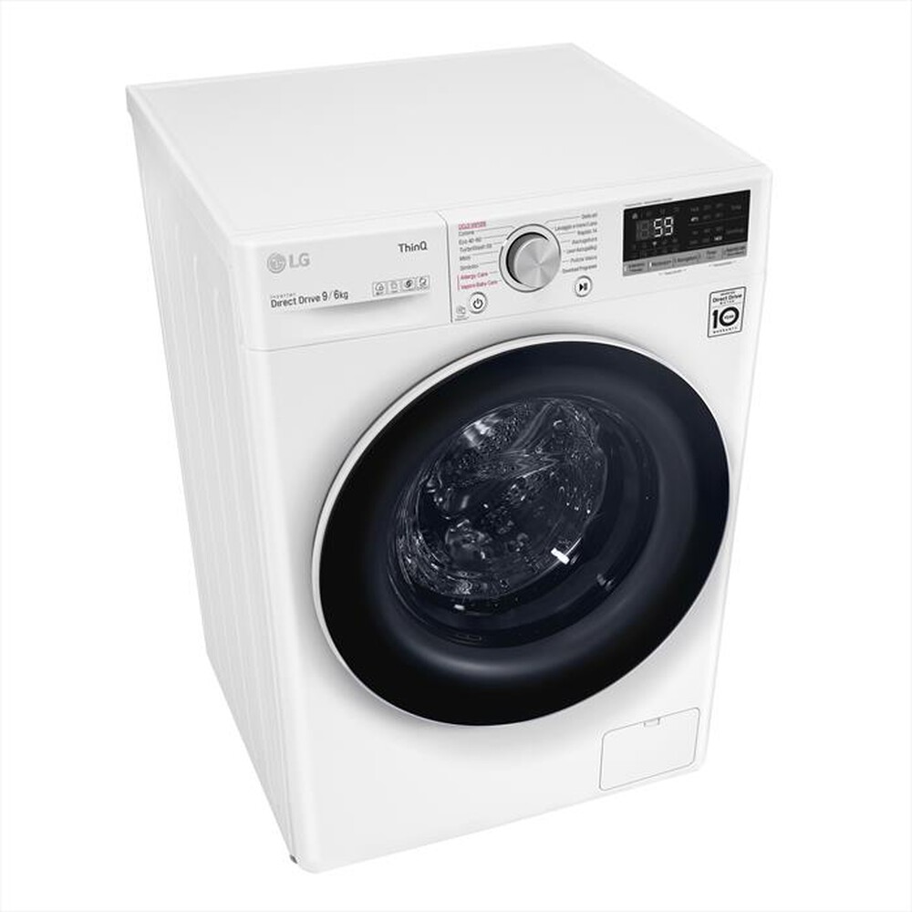 "LG - Lavasciuga F4DV509H0E 9/6 Kg Classe B-White"