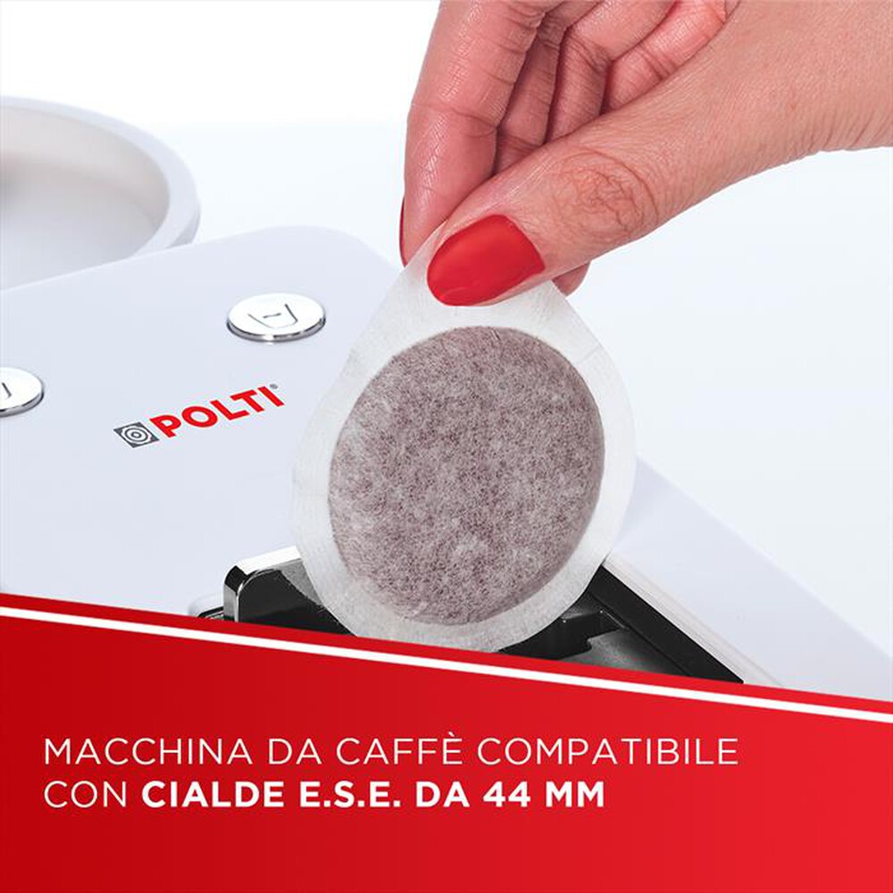 Immagine del prodotto POLTI - Macchina da caff&eacute; cialde ESE COFFEA S15W+54 cialde-Bianco