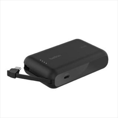 BELKIN - POWERBANK 10K CON CAVO INTEGRATO-Nero