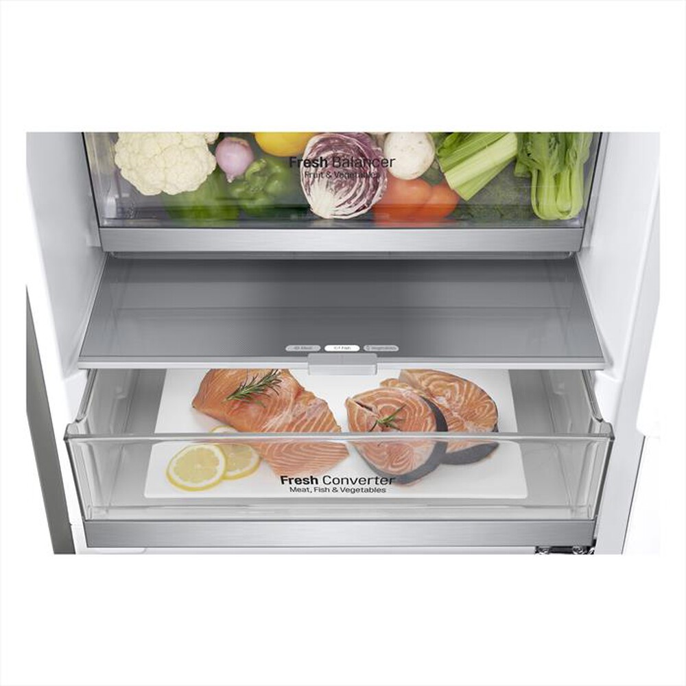 "LG - Frigorifero combinato GBB72NSUCN1 Classe C 384 lt-Noble Steel"