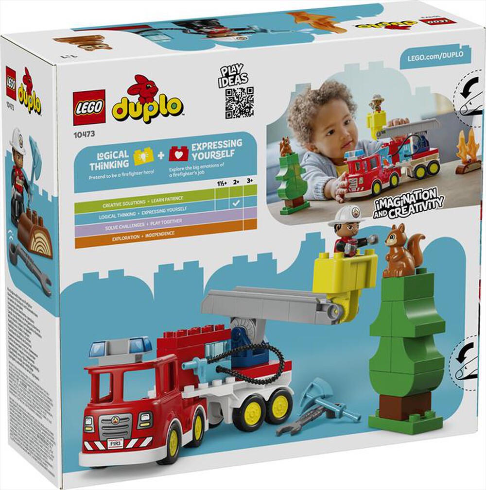 Immagine del prodotto LEGO - DUPLO Autopompa con manichetta e pompiere - 10473-Multicolore