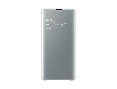 SAMSUNG - CLEAR VIEW COVER GALAXY S10+-Bianco