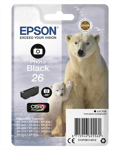 EPSON - C13T26114022-Nero foto