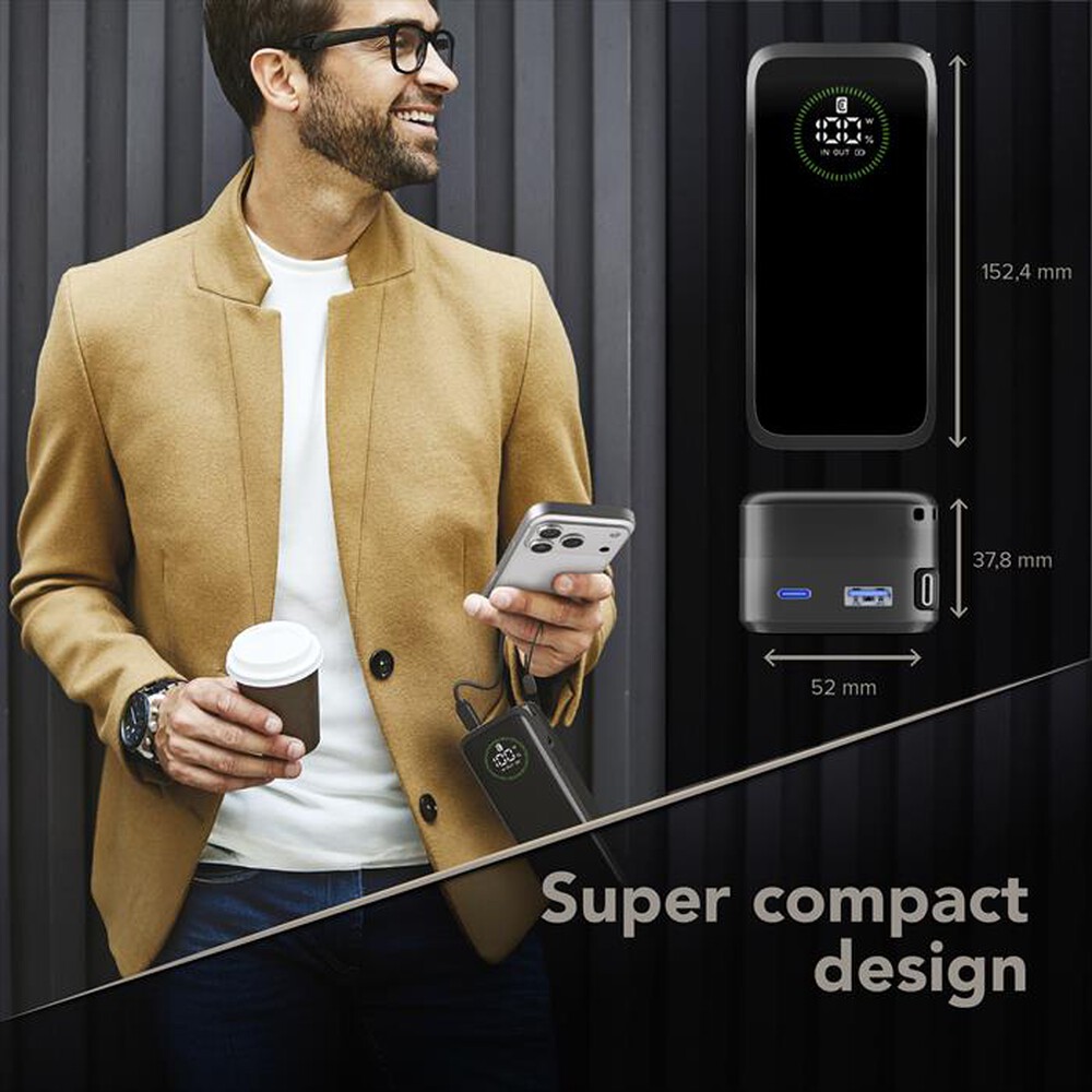 Immagine del prodotto CELLULARLINE - POWER BANK ROLLER 20000-Nero