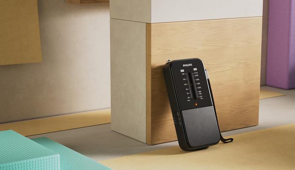"PHILIPS - Portable FM/MW radio TAR1509/00-Black"
