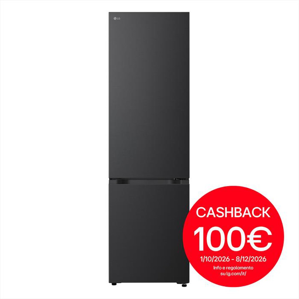 LG - Frigorifero combinato GBBS726AEV Classe A 375lt-Nero
