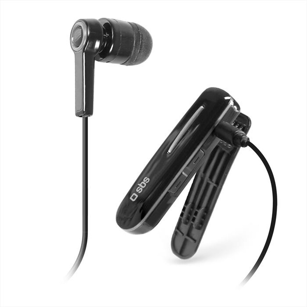 "SBS - Auricolare Bluetooth a clip-Nero"