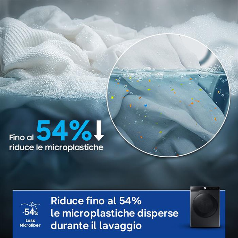 Immagine del prodotto SAMSUNG - Lavasciuga WD90DG6G94BBU3 9/5KG Classe A-nera con obl&ograve; e display nero