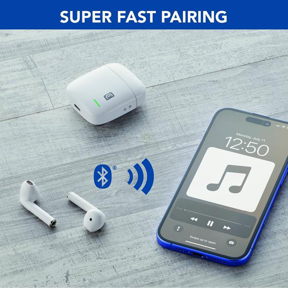 Immagine del prodotto CELLULARLINE - Auricolare Bluetooth BTLITETWSW-Bianco