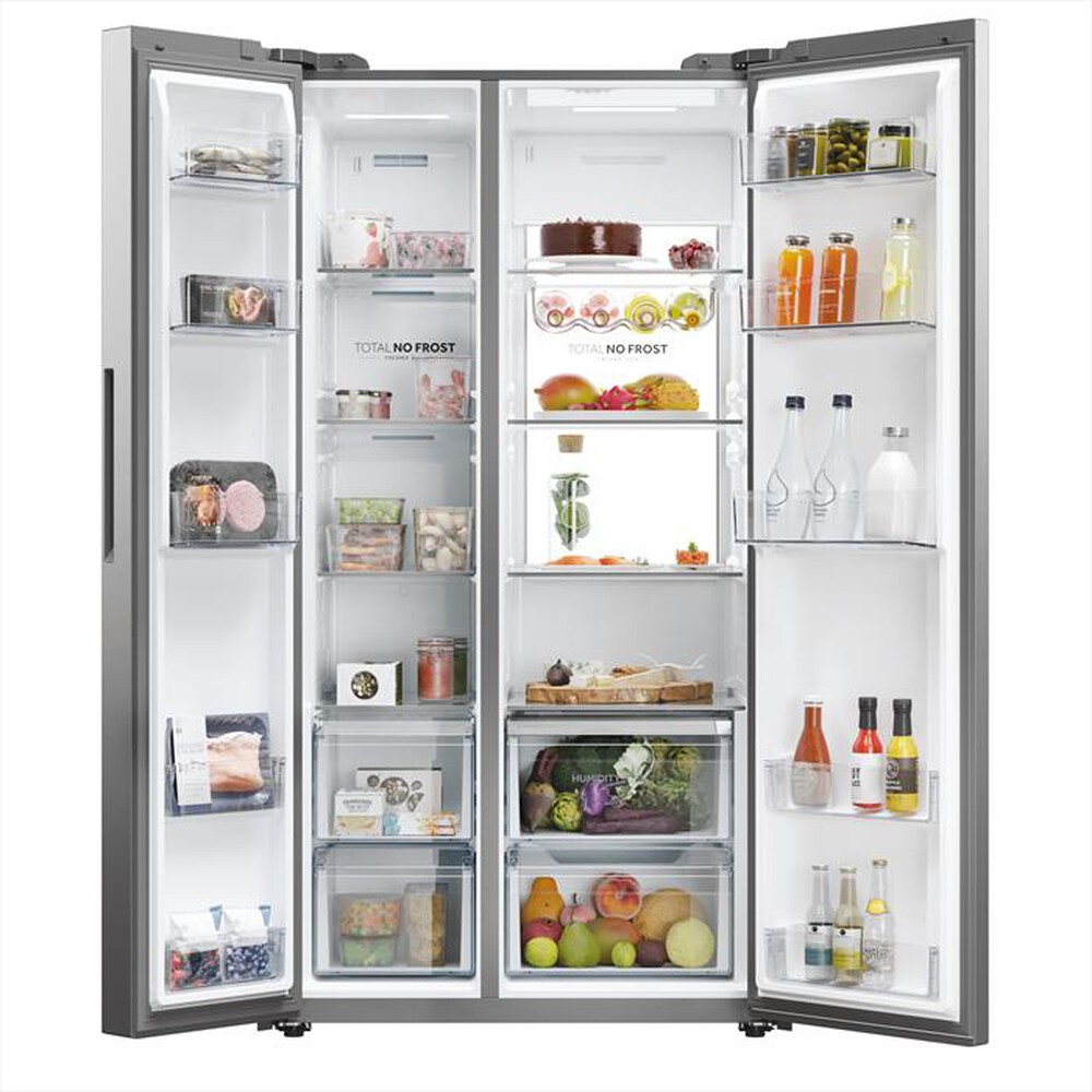 Immagine del prodotto HAIER - Frigorifero side by side HSW79F18ANMM Classe A-Platino, Acciaio inox