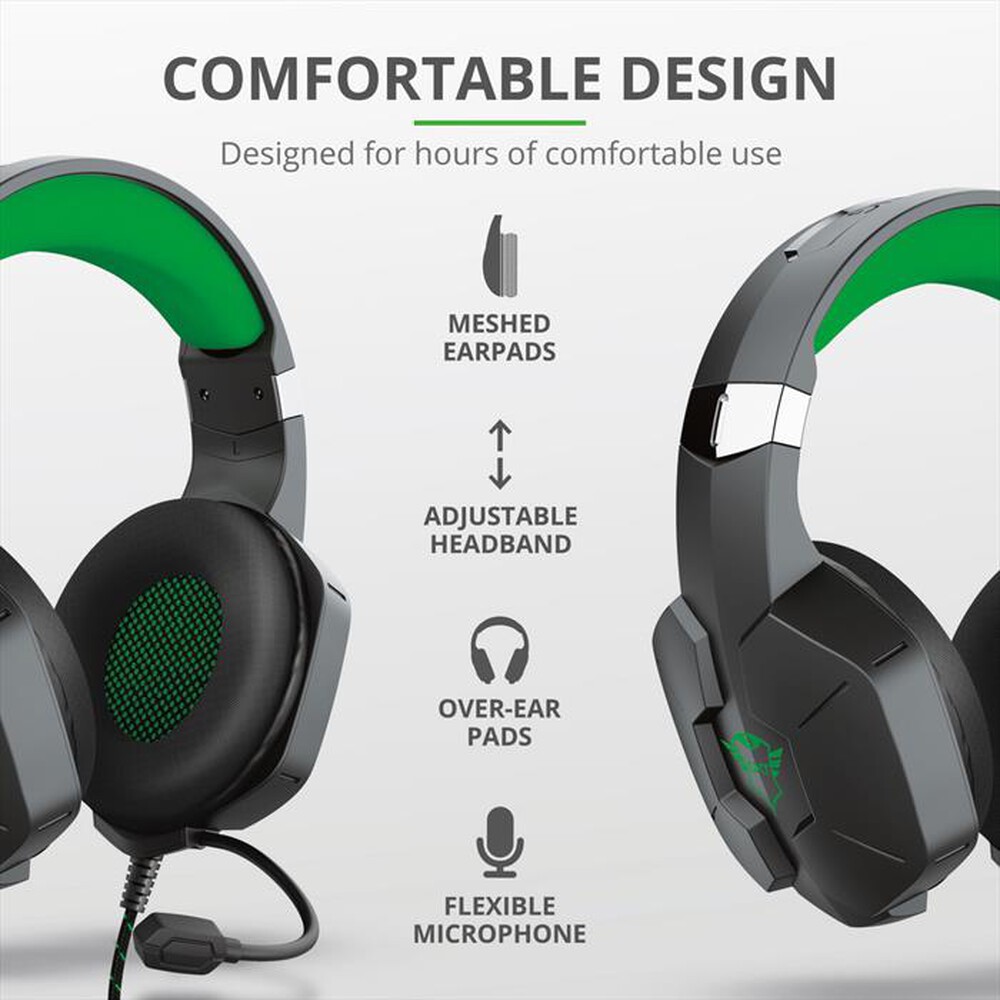 Immagine del prodotto TRUST - GXT323X CARUS HEADSET XBOX-Black/Green