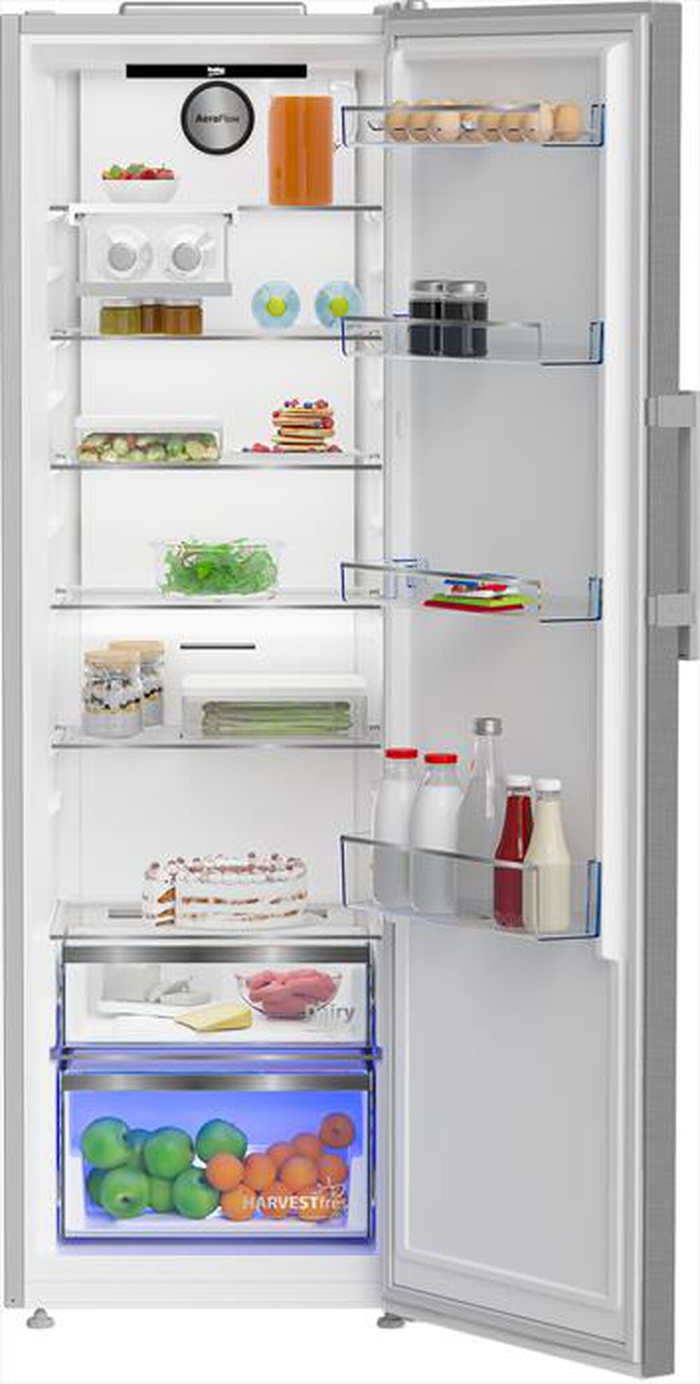 "BEKO - Frigorifero 1 porta B5RMLNE444HX Classe E 365 lt-Inox"