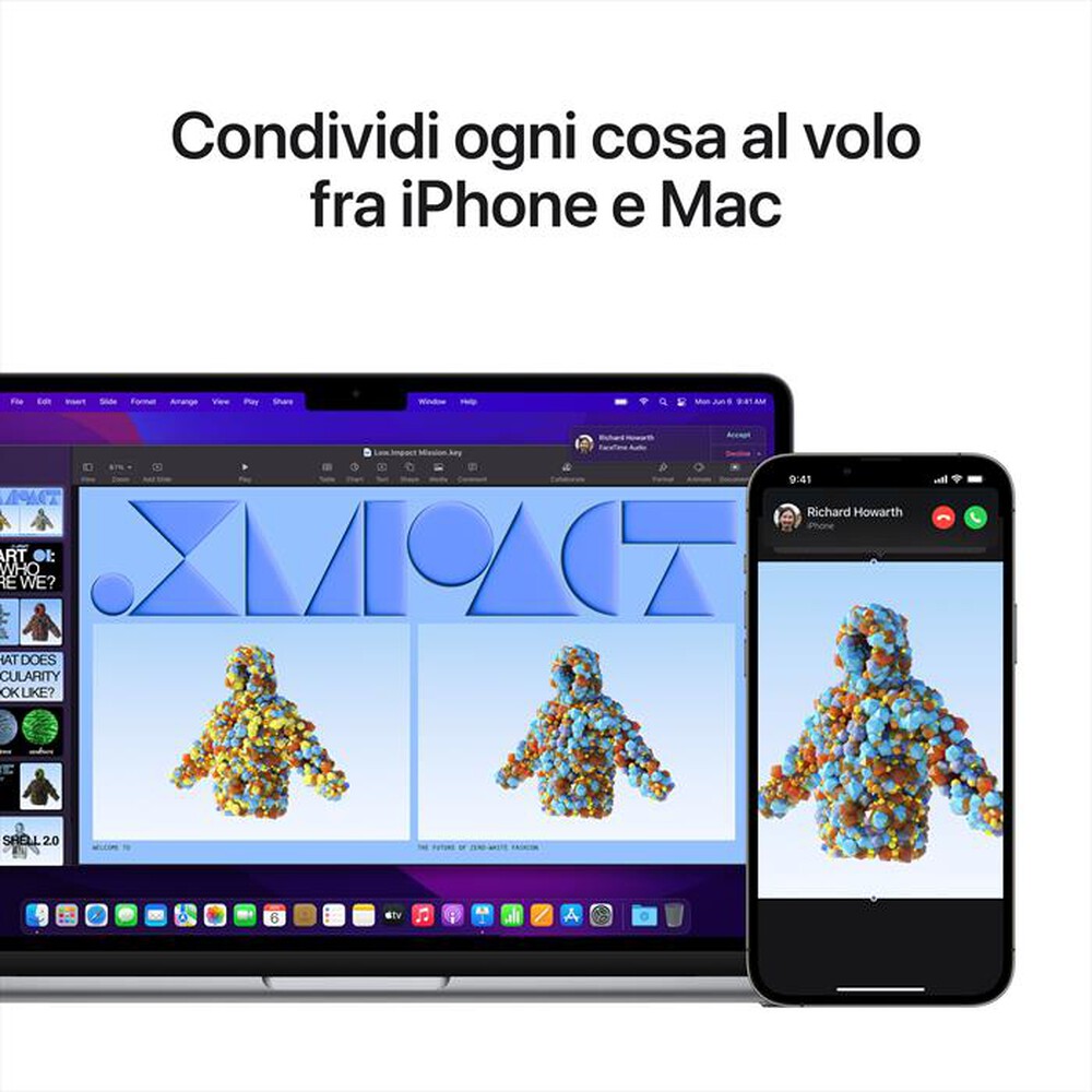 "APPLE - MacBook Air 13 M2 8-core CPU 8-core GPU 256GB SSD-Grigio Siderale"
