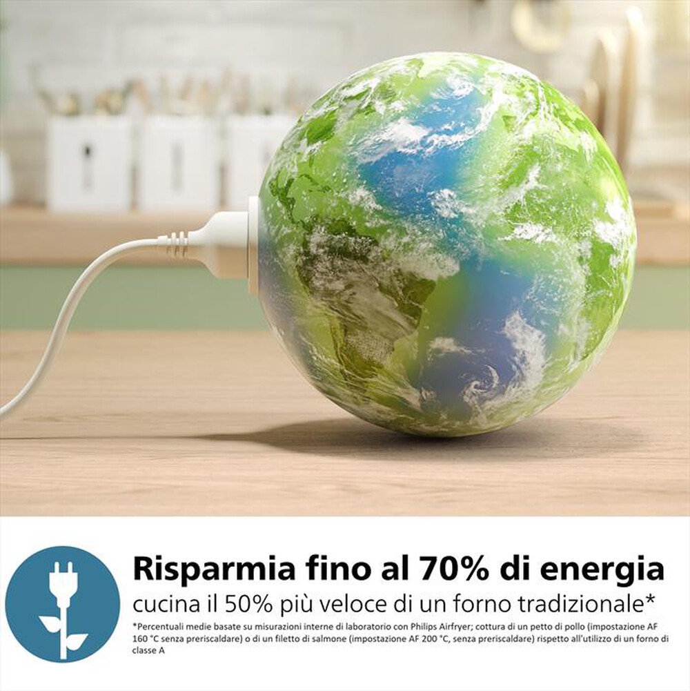 "PHILIPS - Friggitrice ad aria AIRFRYER SERIE 2000 NA231/00-Nero"