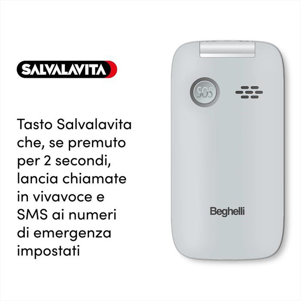 "BEGHELLI - Telefono 9201-grigio"