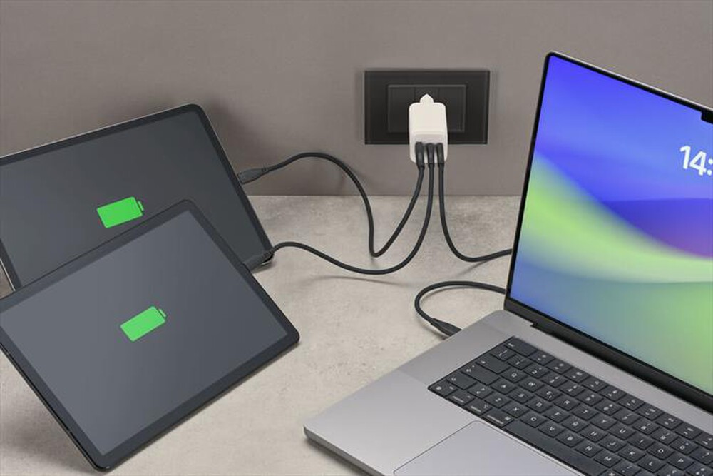 Immagine del prodotto CELLULARLINE - Caricatore da rete MULTIPOWER TRIO PORT 65W-White