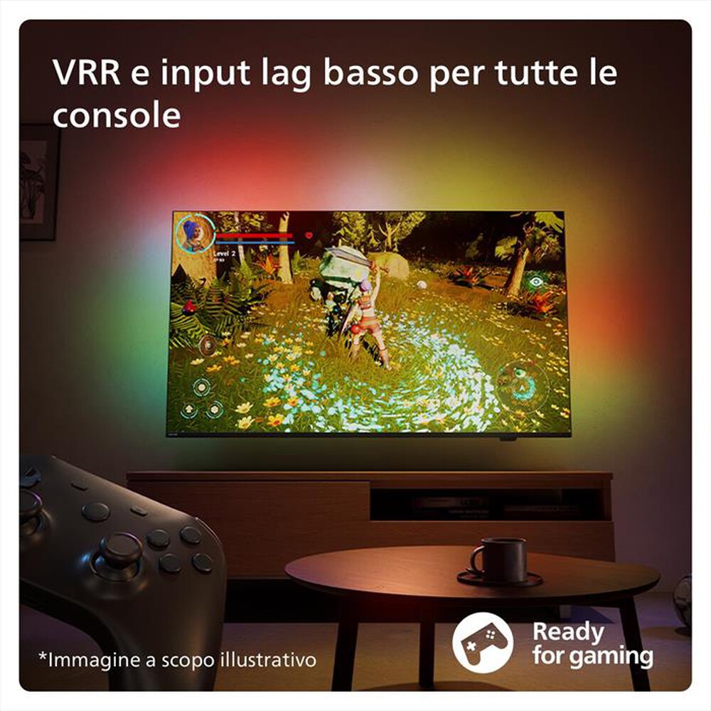 "PHILIPS - Smart TV Q-LED UHD 4K 55\" 55PUS8209/12-Black"