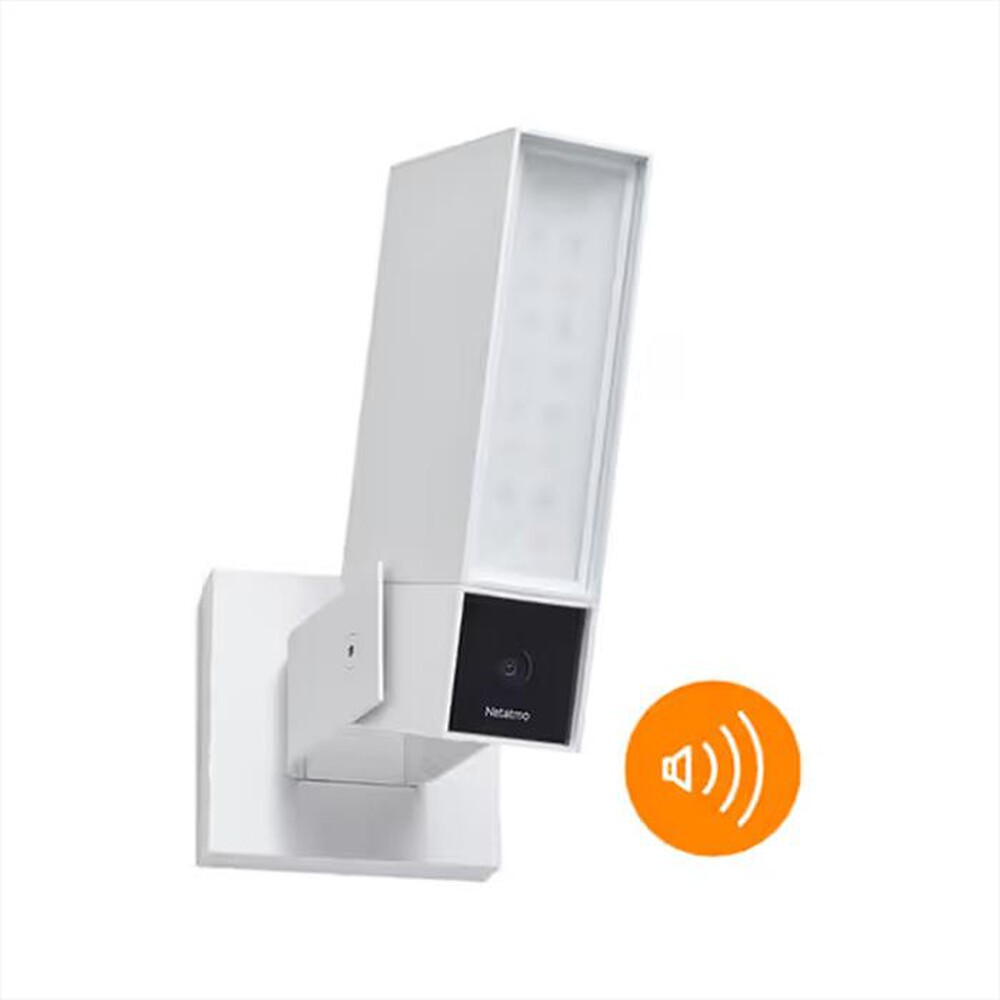 NETATMO - Telecamera WIFI Esterna Intelligente con Sirena-Bianco