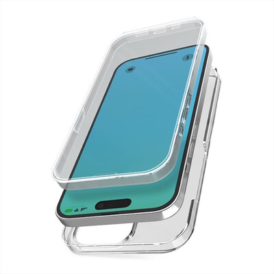 SBS - Cover 360 TECOV360IP1561P per iPhone 15 Pro-Trasparente