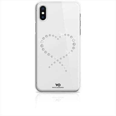 WHITE DIAMOND - 1370ETY5 COVER SWAROVSKY IPHONE XS/IPHONE X-Trasparente