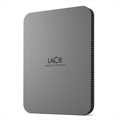 LACIE - Hard disk 4TB MOBILE DRIVE SECURE USB 3.1-C-SPACE GREY