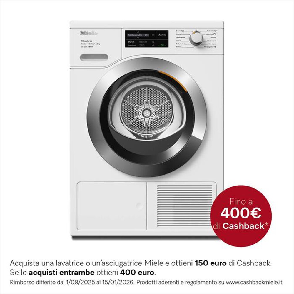 Immagine del prodotto MIELE - Asciugatrice TEL685 WP 125 GALA EDITION 9 Kg-Bianco