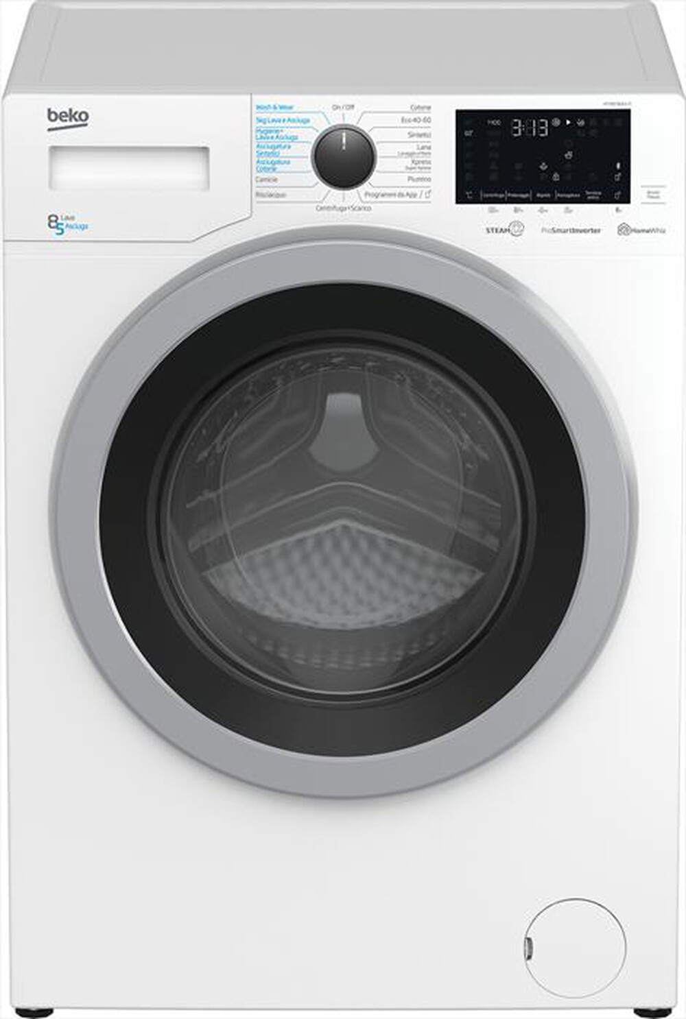 "BEKO - Lavasciuga HTV8736XS-IT 8/5 Kg Classe D-Bianco"