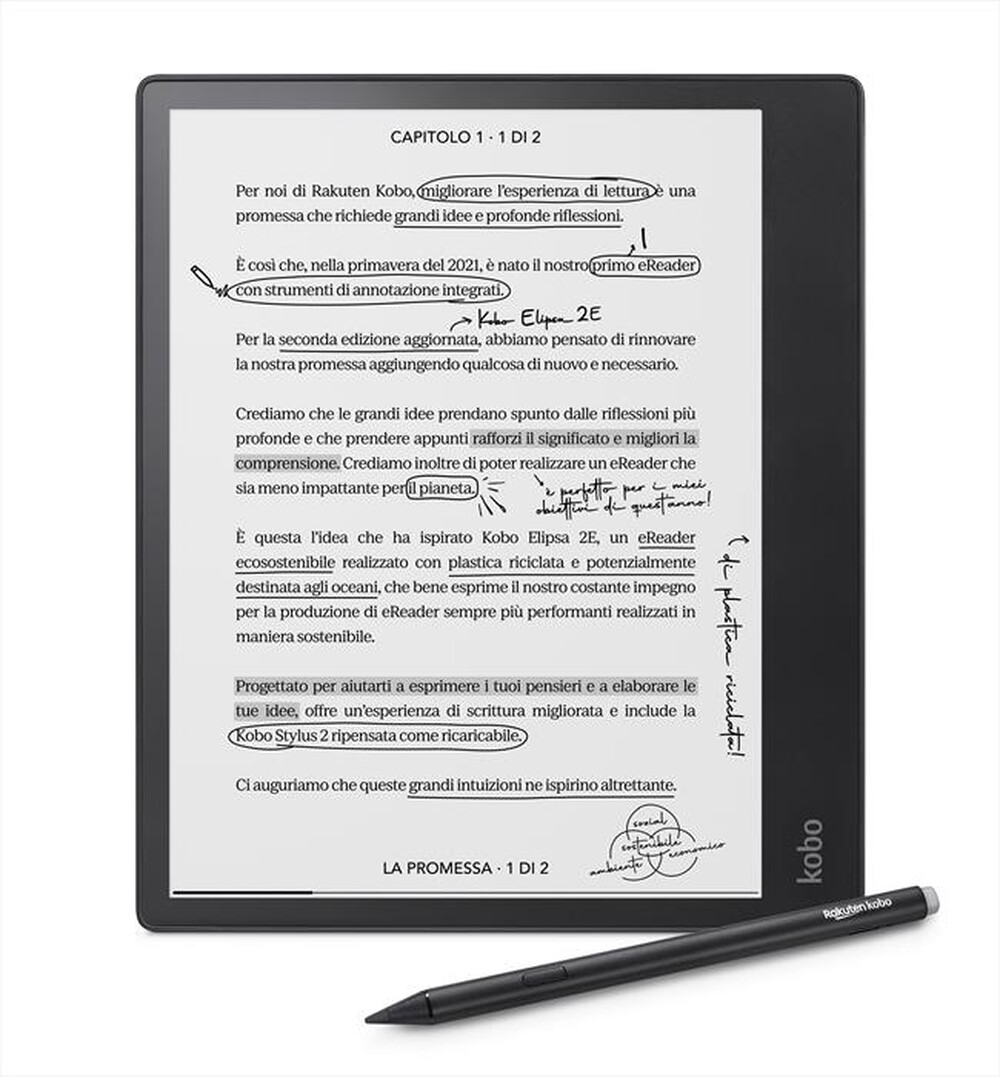Immagine del prodotto KOBO - E-Book reader ELIPSA 2E-Black