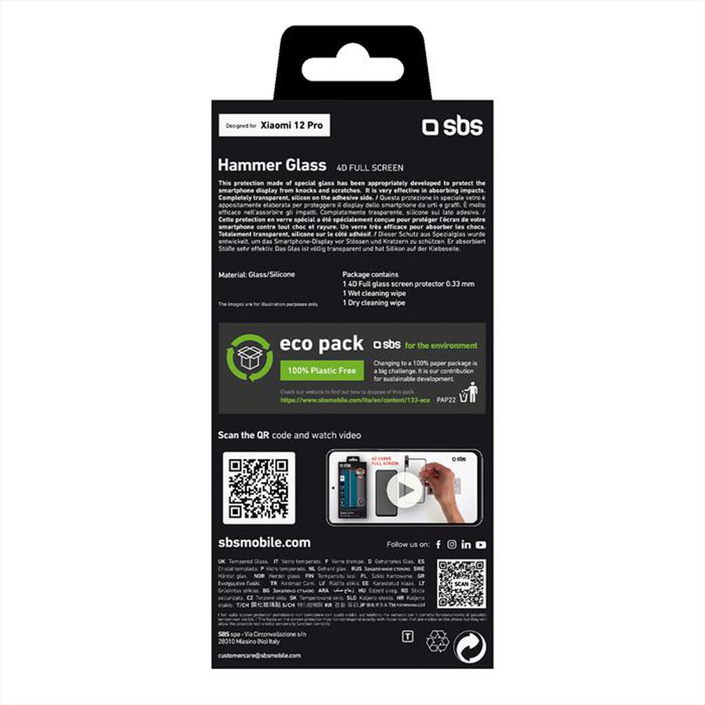 "SBS - TESCR4DXIMI12PK-Nero"