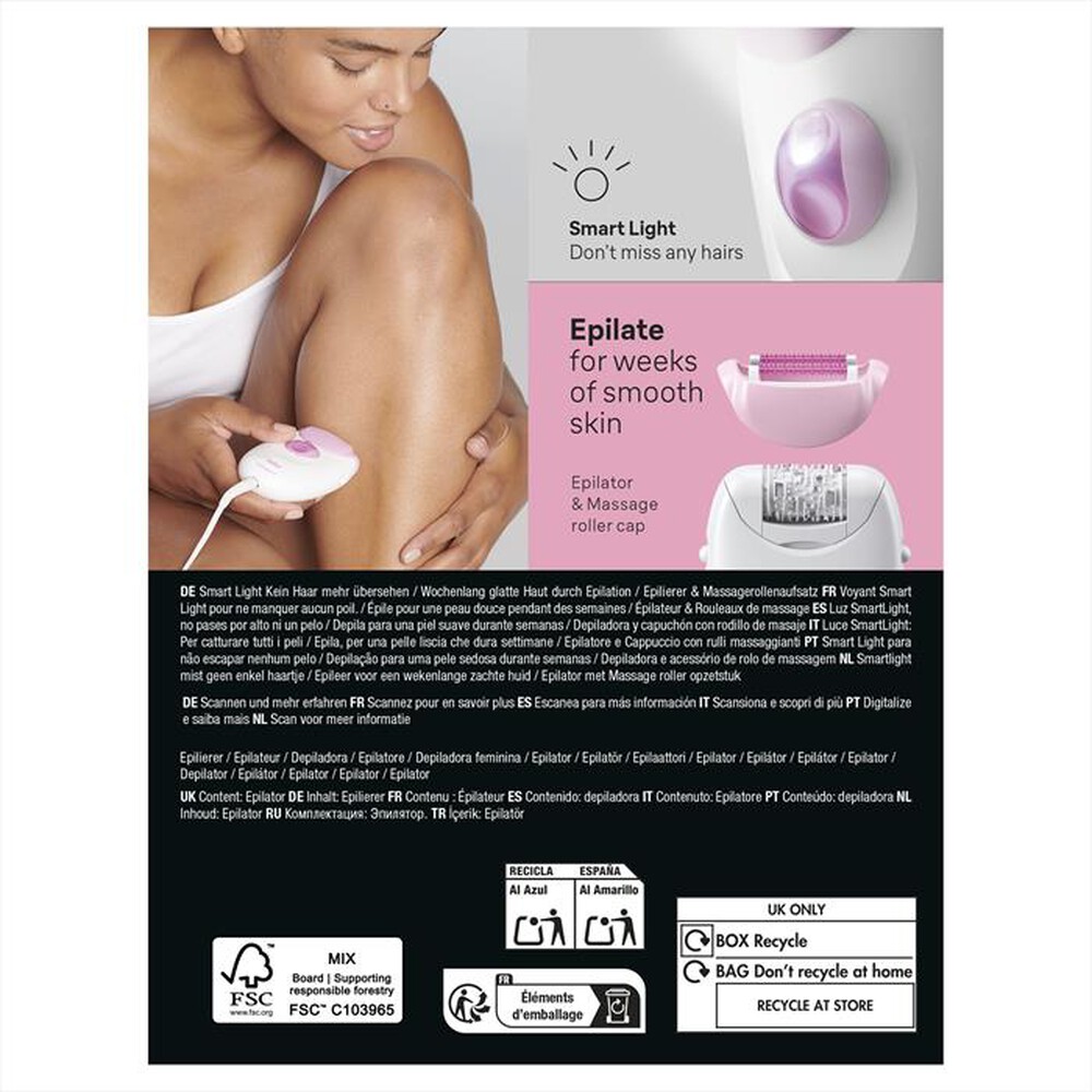 Immagine del prodotto BRAUN - Epilatore LEGEPIL SE3-000 BOX MN-ROSA