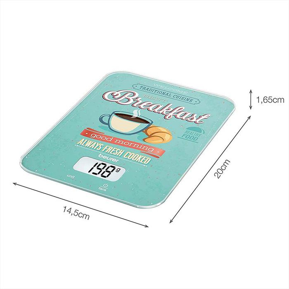 "BEURER - KS 19 BREAKFAST Bilancia da Cucina elettronica"