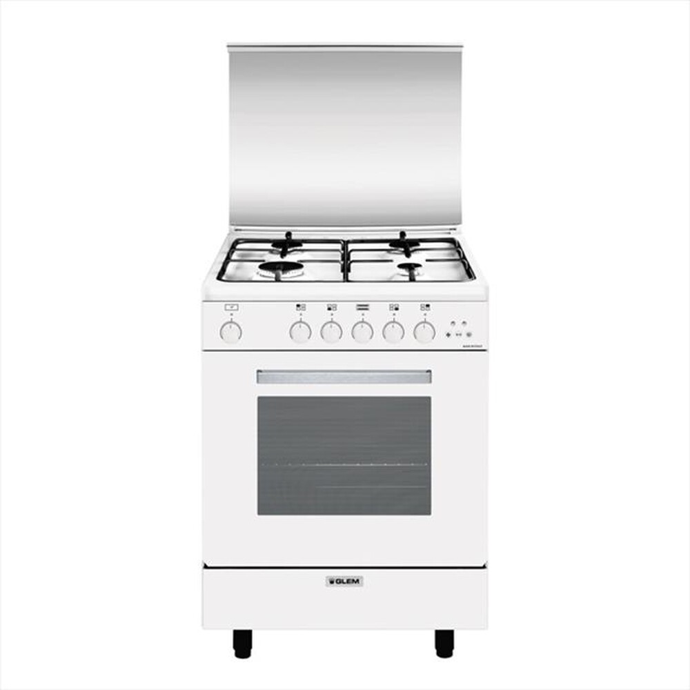 "GLEM GAS - Cucina a gas A654VX Classe A-Bianco"